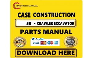 Pdf Case 50 Series-e Crawler Excavator Parts Catalog Manual Download