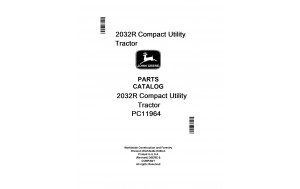 John Deere 2032R Compact Utility Tractor Parts Catalog Manual Pdf (Worldwide Edition)-PC11964