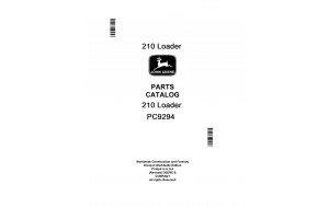 John Deere 210 Loader Parts Catalog Manual Pdf (North American Edition)-PC9294