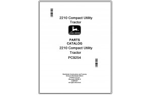 John Deere 2210 Compact Utility Tractor Parts Catalog Manual Pdf-PC9254