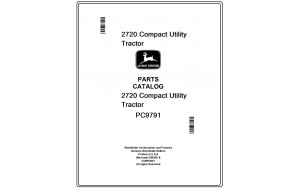 John Deere 2720 Compact Utility Tractor Parts Catalog Manual Pdf-PC9791