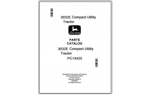 John Deere 3032E Compact Utility Tractor Parts Catalog Manual Pdf-PC13425