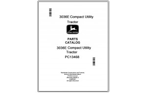 John Deere 3036E Compact Utility Tractor Parts Catalog Manual Pdf-PC13468