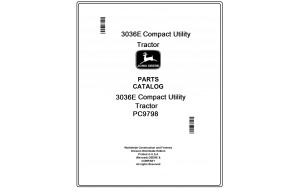 John Deere 3036E Compact Utility Tractor Parts Catalog Manual Pdf-PC9798