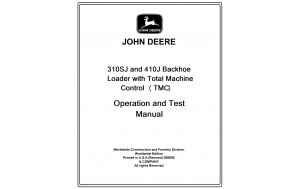 John Deere 310SJ and 410J Backhoe Loader with Total Machine Control (TMC) Operation and Test Manual Pdf-TM10852