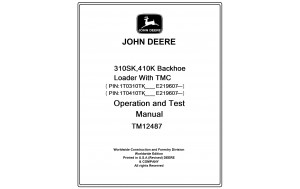 John Deere 310SK,410K Backhoe Loader With TMC Operation and Test Manual Pdf-TM12487