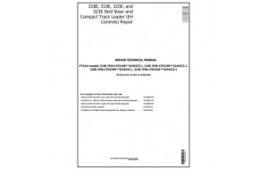 John Deere 318E, 319E, 320E, 323E Skid Steer and Compact Track Loader Technical Service Repair Manual TM13011X19