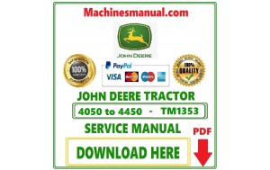 John Deere 4050 4250 4450 Tractor All Inclusive Technical Service Repair Manual Download Pdf-TM1353