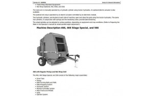 John Deere 446, 456, 456s, 546, 556, 466, 466s, 566 Round Balers All Inclusive Service Repair Technical Manual Pdf-TM1767