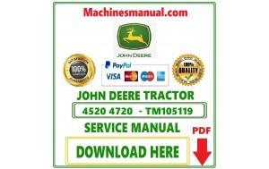 John Deere 4520 4720 Compact Utility Tractor Shop Manual Pdf-TM105119