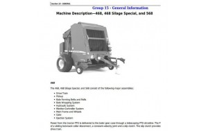 John Deere 468, 468 Silage Special and 568 Round Balers Repair Technical Manual Pdf-TM1035 