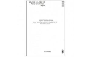 John Deere 525, 530, 535, 730, 735 Mower Conditioner Technical Service Repair Manual-TM2324 