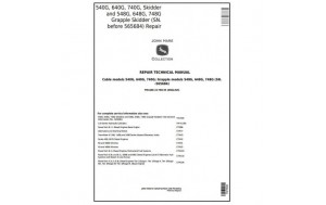 John Deere 540G, 640G, 740G, 548G, 648G, 748G Skidder Service Technical Repair Manual-TM1600 