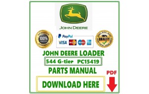 John Deere 544 G-tier Loader Parts Catalog Manual Pdf-PC15419