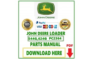 John Deere 544G and 624G Loader Parts Catalog Manual Pdf-PC2364