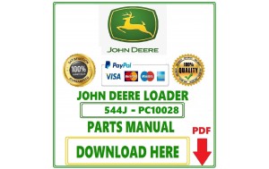 John Deere 544J Loader Parts Catalog Manual Pdf-PC10028