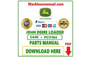 John Deere 544K Loader Parts Catalog Manual Pdf-PC11104