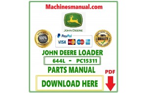 John Deere 644L Loader Parts Catalog Manual Pdf-PC15311