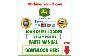 John Deere 724J Loader Parts Catalog Manual Pdf-PC9155