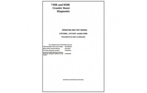 John Deere 750K and 850K Crawler Dozer Operation and Test Service Manual Pdf-TM13280X19