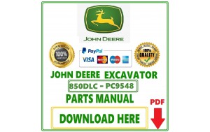 John Deere 850DLC Excavator Parts Catalog Manual Pdf-PC9548