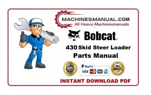 Pdf Bobcat 430 Compact Excavator Parts Catalog Manual AA8711001 & Above AACF11001 & Above