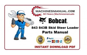 Pdf Bobcat 843 843B Skid Steer Loader Parts Catalog Manual 502012999 & Below