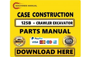 Pdf Case 125B Crawler Excavator Parts Catalog Manual Download (north America)