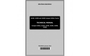 Pdf-John Deere 1023E 1025R 1026R Compact Utility Tractor Shop Manual TM126919