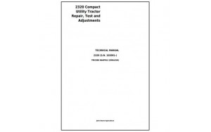 Pdf-John Deere 2320 Compact Utility Tractor Service Repair Manual TM2388