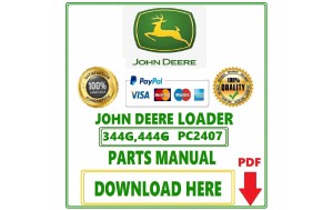 Pdf John Deere 344G and 444G Loader Parts Catalog Manual Download-PC2407