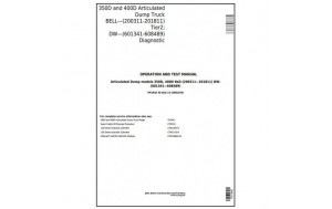 Pdf - John Deere 350D, 400D Articulated Dump Truck (Bell, Dw) Diagnostic and Test Service Manual TM1940