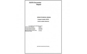 Pdf - John Deere 35zts Compact Excavator Service Repair Technical Manual Tm1839