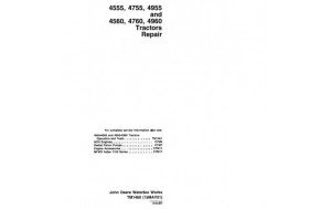 Pdf - John Deere 4555, 4560, 4755, 4760, 4955, 4960 Tractors Service Repair Technical Manual TM1460