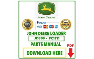 Pdf John Deere JD300 (7320) Loader Parts Catalog Manual Download-PC1111